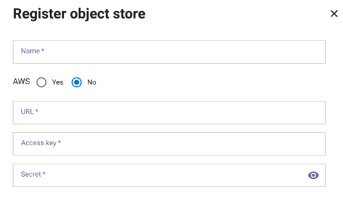 Object stores register
