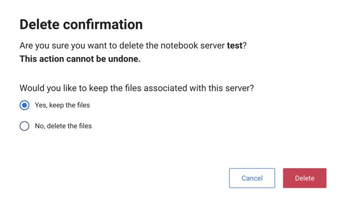 Jupyter Notebook delete server